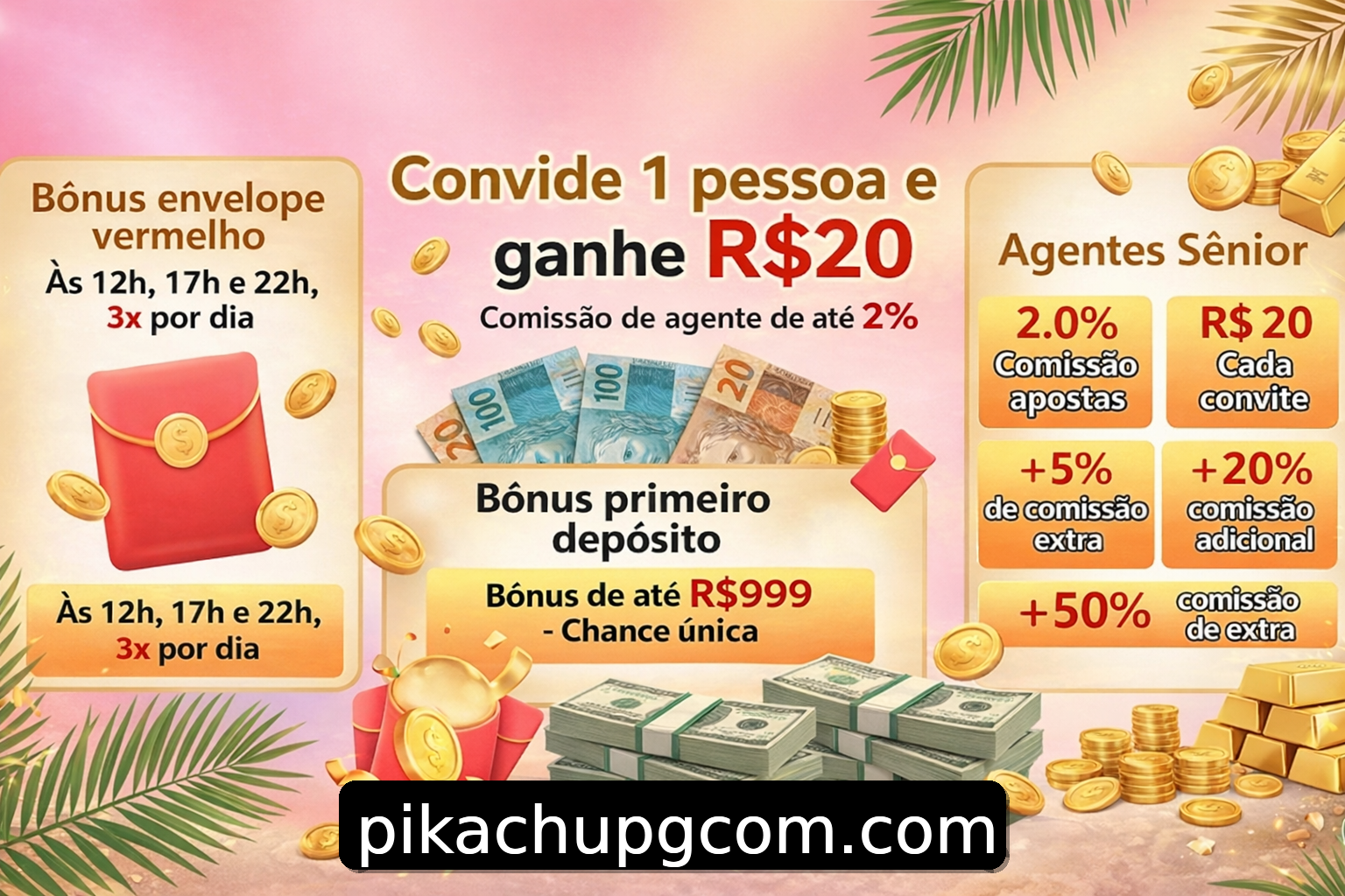 Banner do Bônus do Casino pikachupg