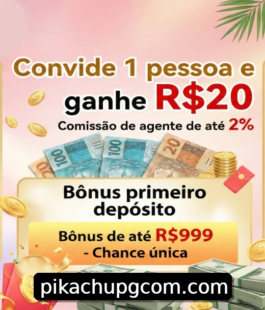 Bônus ao se registrar no pikachupg